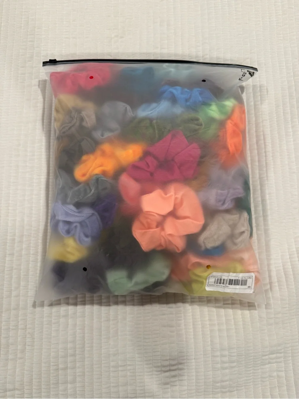Assorted Kids Scrunchie Hair Ties - Multi Color Pack (72 pieces)